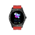 Full circle smart watch with heart rate and blood pressure monitoring in zinc alloy case with silicone wrist strap