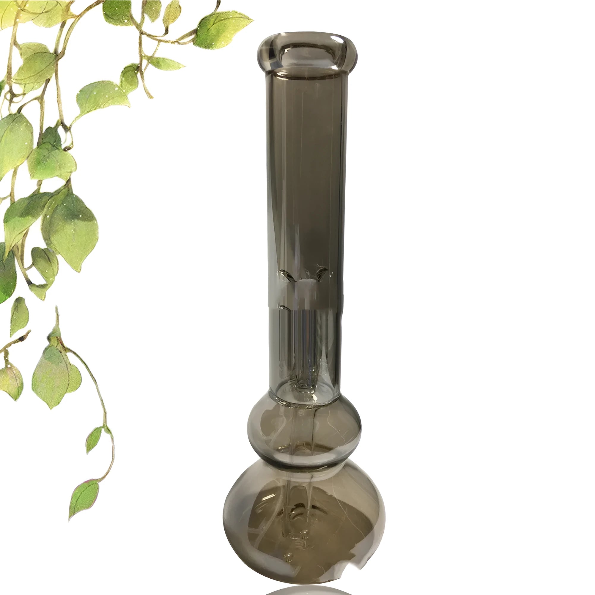 Pure colour glass geometric centrepiece vase with transparent crystal-clear design and American styling