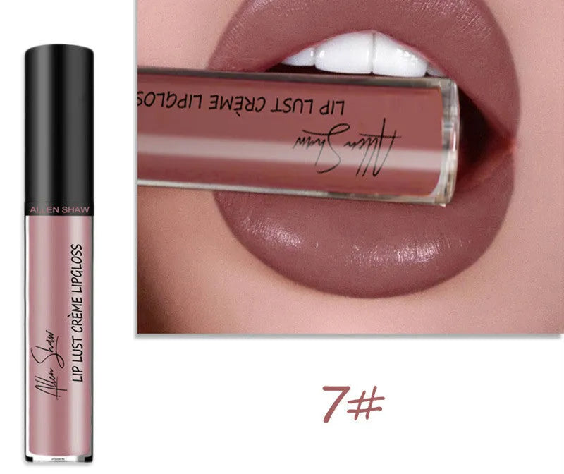 Silky cream texture lip gloss tube available in multiple colour options.