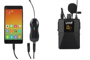 Black Little Bee X3 wireless lavalier microphone with clip-on design