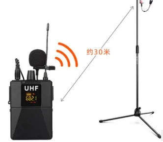Black Little Bee X3 wireless lavalier microphone with clip-on design