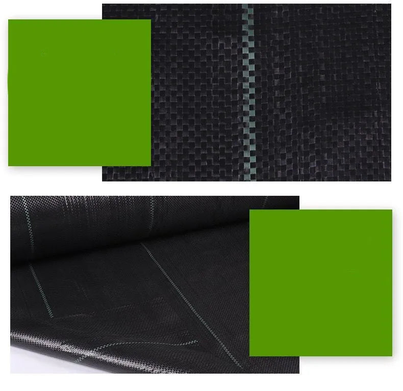 Black PE composite woven weed-proof cloth for farmland and greenhouse weed suppression