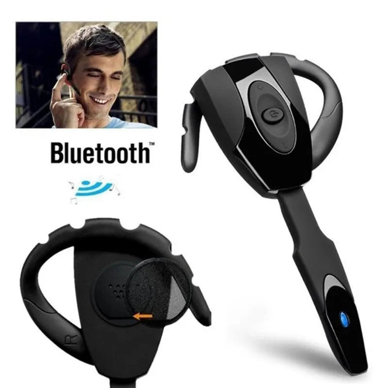 Single earpiece Bluetooth business headset in hanging ear design