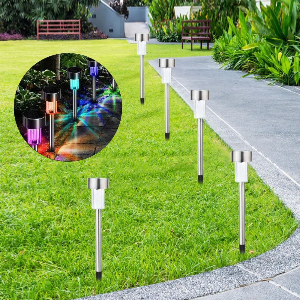 Stainless steel pastoral style garden landscape light with LED bulb.