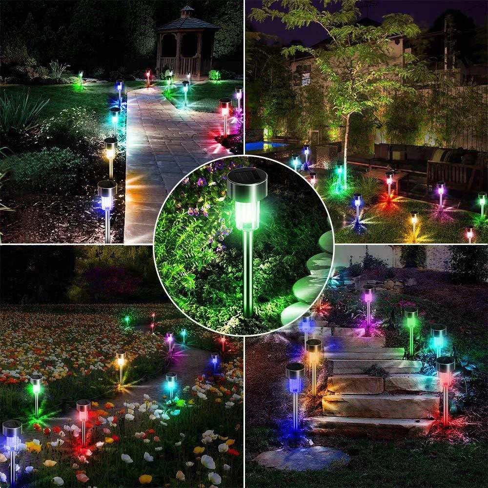 Stainless steel pastoral style garden landscape light with LED bulb.