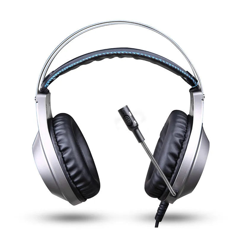 Black wired USB computer headset with microphone and over-ear design for desktop and notebook PC use