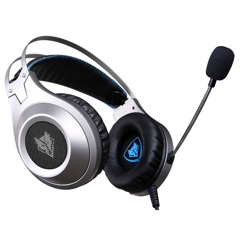 Black wired USB computer headset with microphone and over-ear design for desktop and notebook PC use