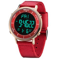 Shifenmei brand digital sports watch with a 10m waterproof rating on a casual strap