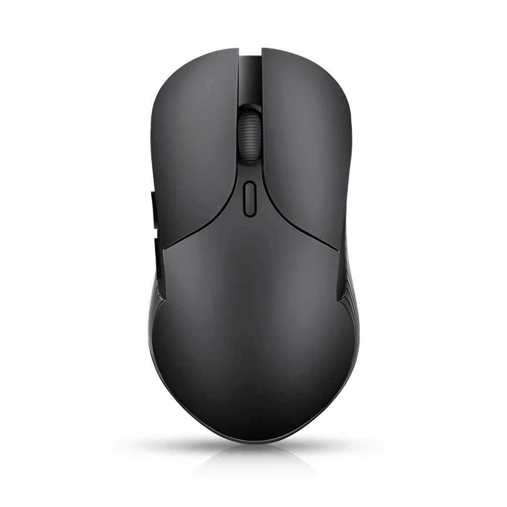 Blue Smart Voice Mouse with 2.4G wireless dongle and voice control button.