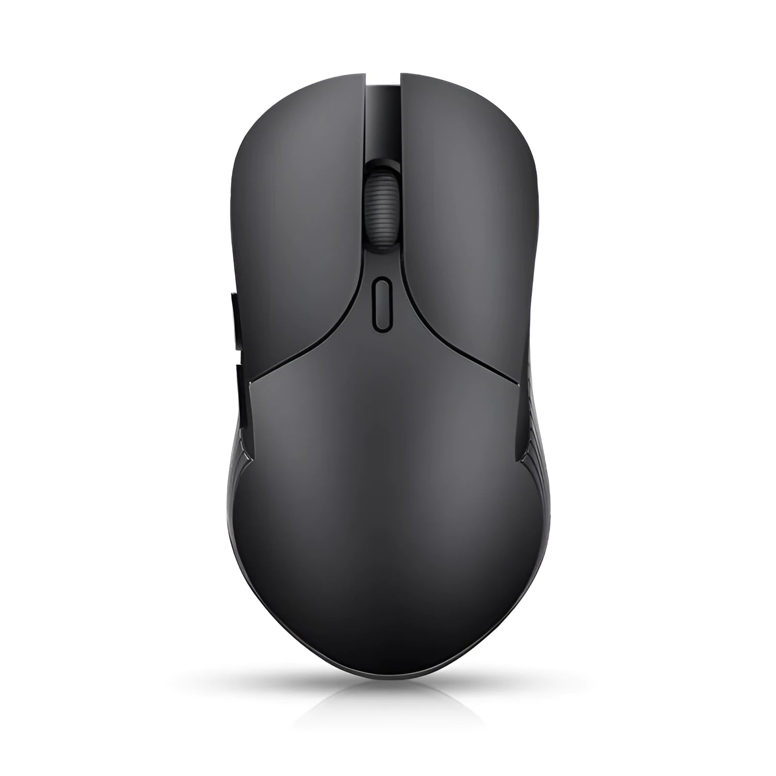 Blue Smart Voice Mouse with 2.4G wireless dongle and voice control button.