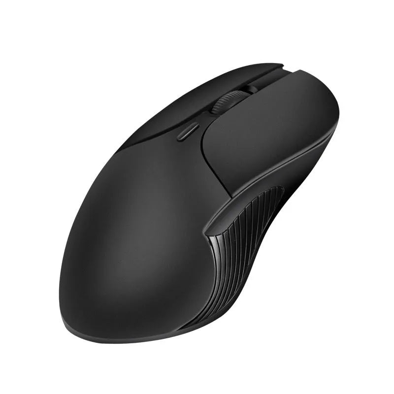 Blue Smart Voice Mouse with 2.4G wireless dongle and voice control button.