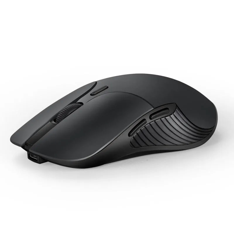 Blue Smart Voice Mouse with 2.4G wireless dongle and voice control button.