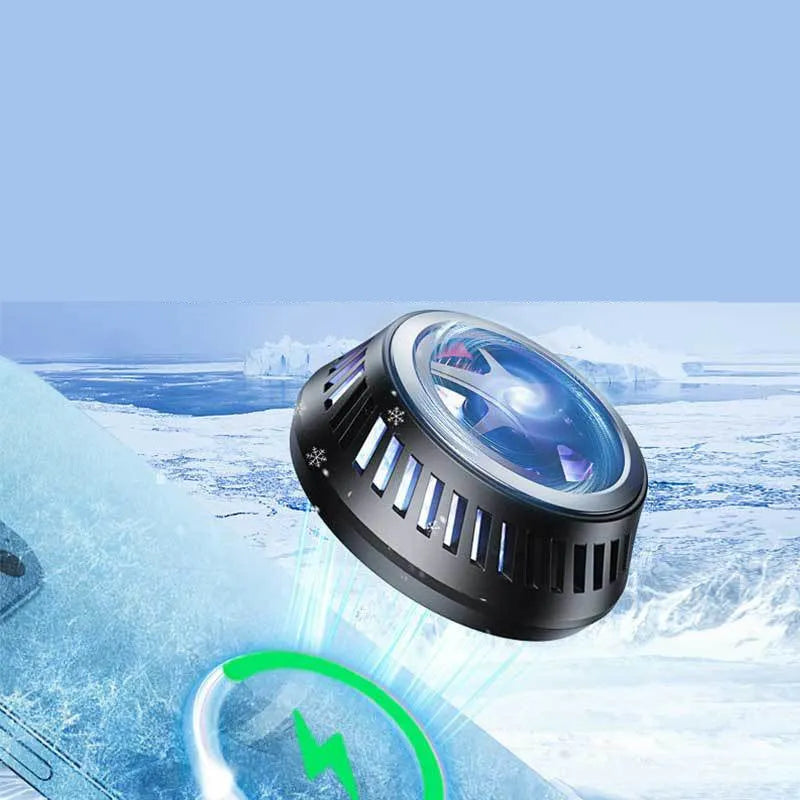 Black magnetic phone cooler charging base stand for iPhone 12 12 Pro 12 Pro Max with refrigeration fan
