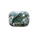 Blue and green banana leaf pattern AirPods case for Apple AirPods 1, 2 and Pro models