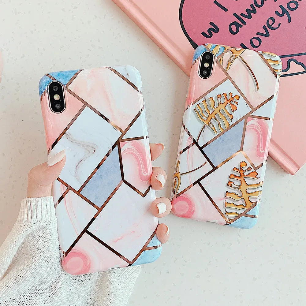 Slim silicone mobile phone case for iPhone in style C, showing back and side protection.