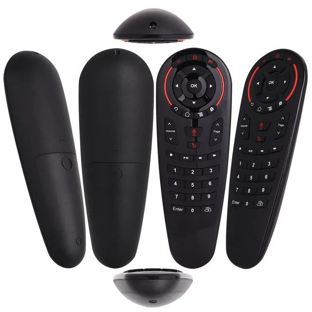 G30 AIR wireless keyboard remote control with black finish and nano receiver for 2.4GHz connection