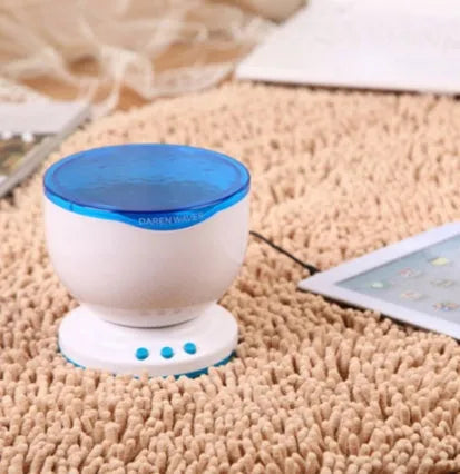 Blue LED ocean lamp projection lamp with DLP correction displaying 2D vertical effect for children