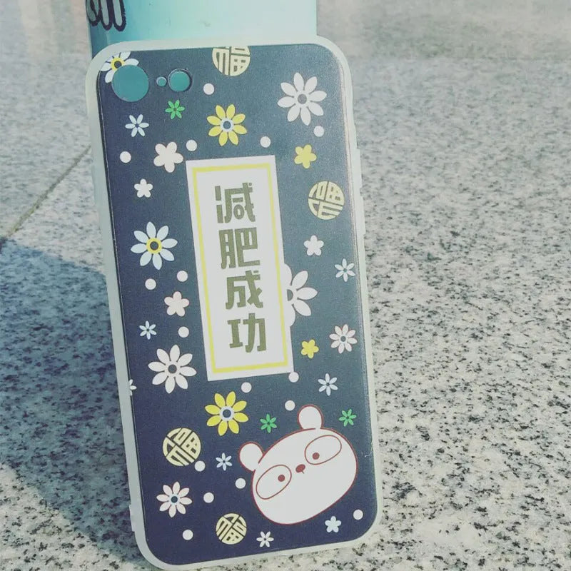 Transparent soft silicone iPhone case with a colourful ice cream pattern design on the back.