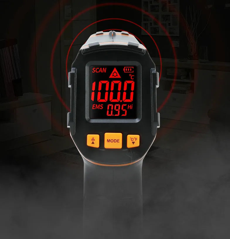ST390A infrared handheld thermometer with laser targeting for surface temperature measurement