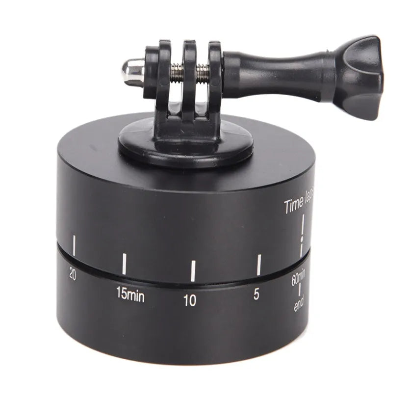 360-degree auto rotate camera tripod head for timelapse photography with Lapse compatibility