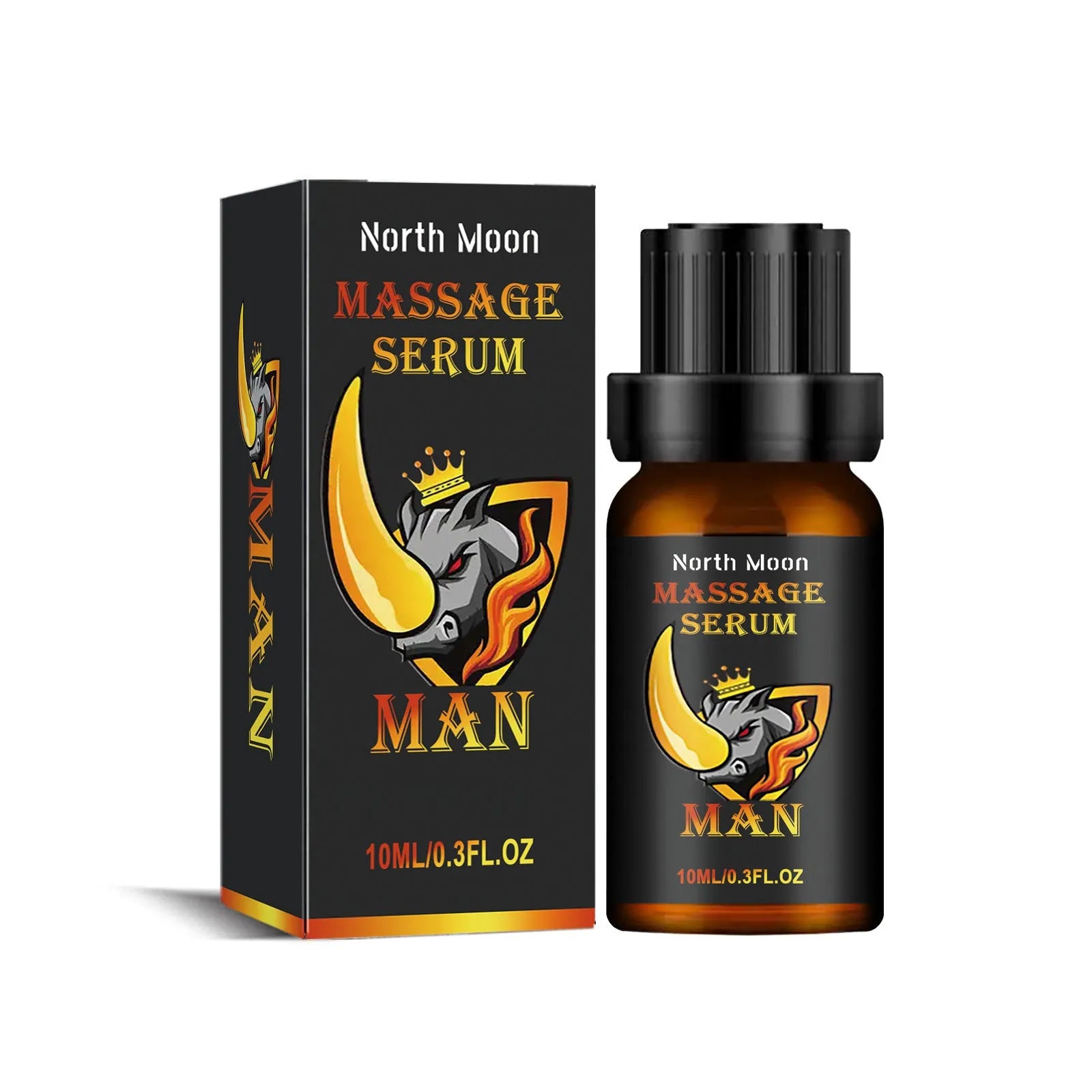 10ml men's endurance vitality essential oil bottle with ginger root and vitamin E for body massage