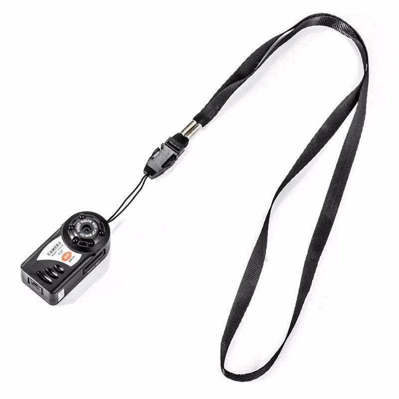 Black wifi remote network camera with LCD screen and optical zoom lens.
