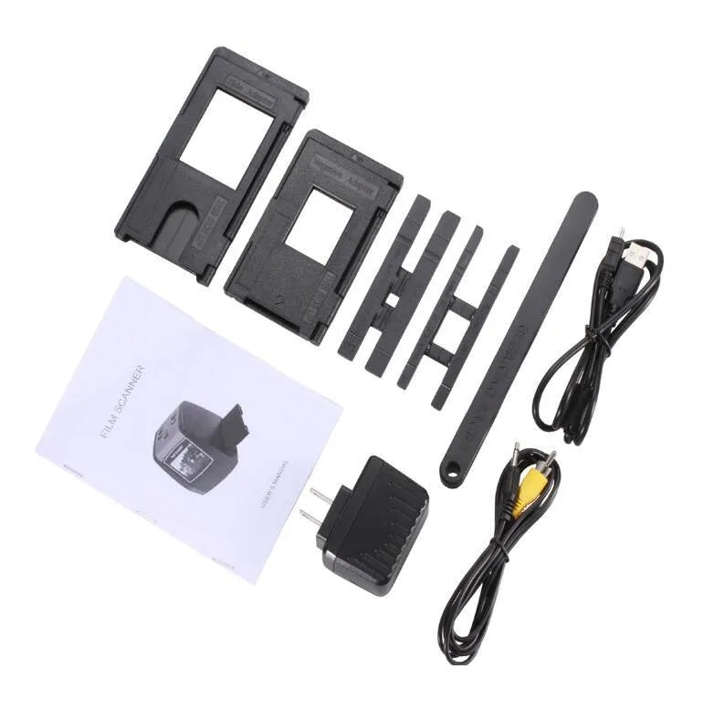 14 megapixel film negative scanner with 2.4-inch LCD screen for converting 135, 126, 110 and Super8 film formats