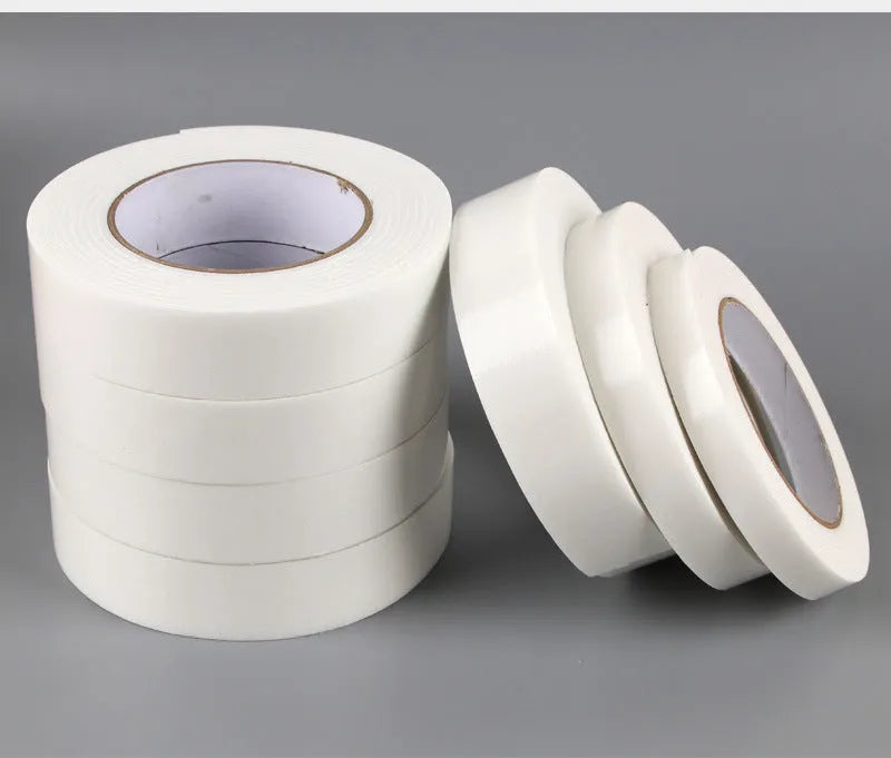 Foam double-sided adhesive tape 3mm thick with BOPP base, shown in 15mm, 18mm and 30mm width options