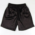 Men's black Tai Chi Shorts with elastic waistband and traditional Tang Suit styling for martial arts practice