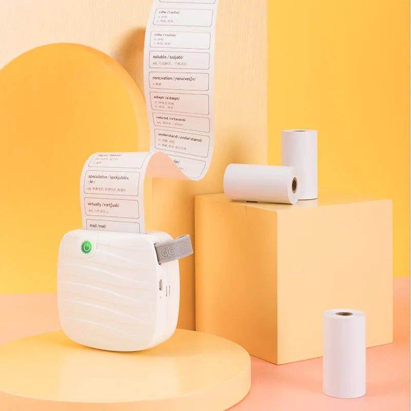 Three rolls of 57mm by 30mm thermal label paper in packaging