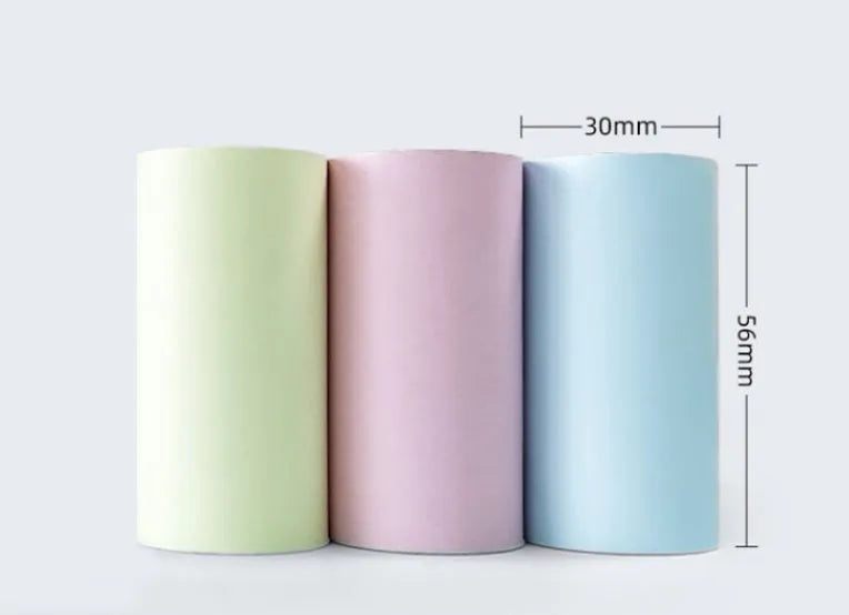 Three rolls of 57mm wide thermal printing paper for incorrect printers and cash registers