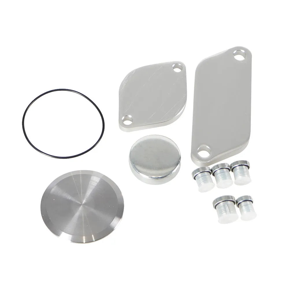 Silver aluminium alloy automotive valve cover for engine EGR systems
