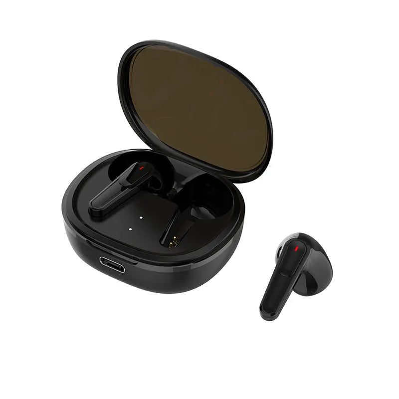 Black PRO30 in-ear Bluetooth headphones with noise reduction and breathing light