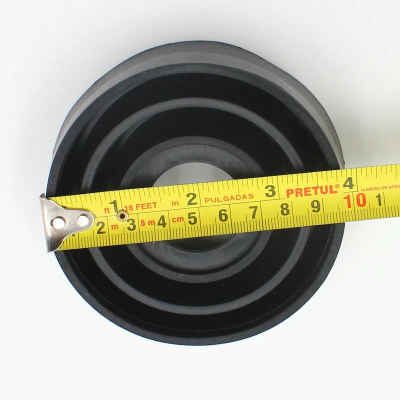 Silicone car headlight dust cover showing Type A closed and Type B open style options