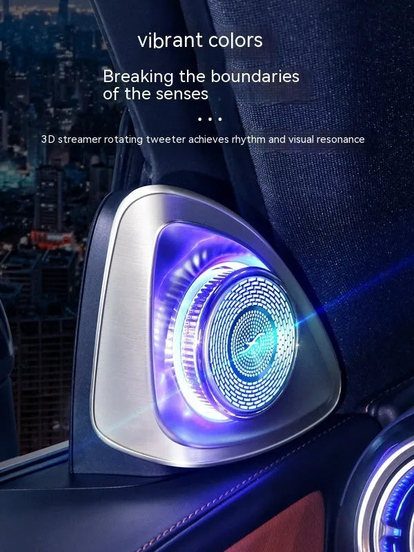 Burmester rotating tweeter speaker for Mercedes-Benz GLC, showing ABS plastic housing.