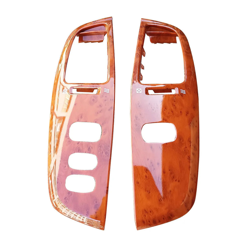 Peach wood coloured ABS plastic air outlet panel for 86mm x 86mm electrical openings.