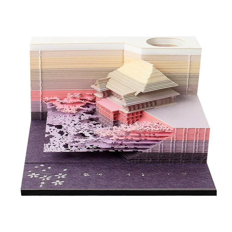 One Piece architectural hand tear sticky notes in Gold, Green, Purple colours 80x45mm