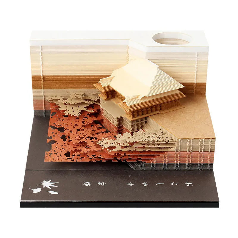 One Piece architectural hand tear sticky notes in Gold, Green, Purple colours 80x45mm