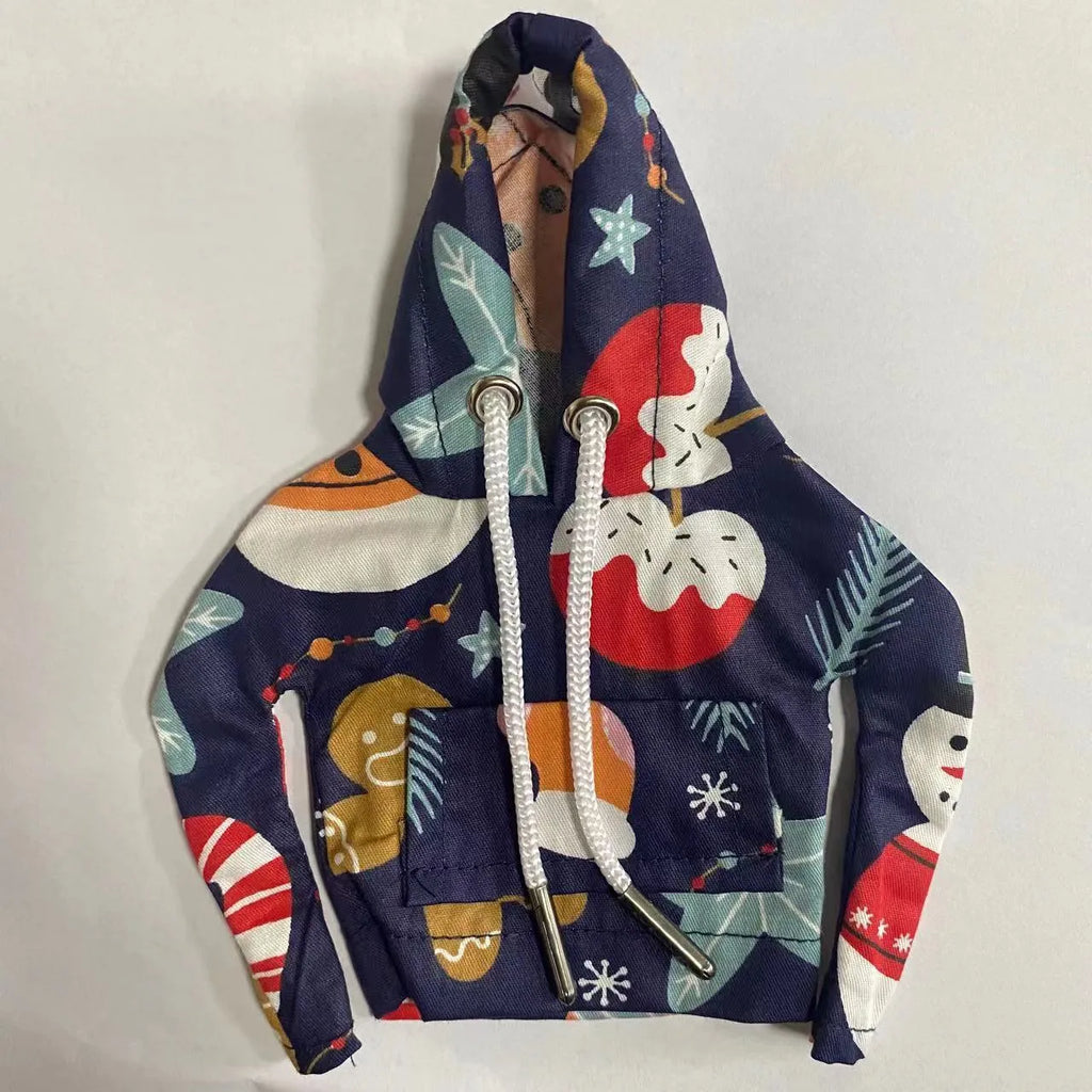 Cotton Christmas handbrake cover with multicolour design on car gear lever