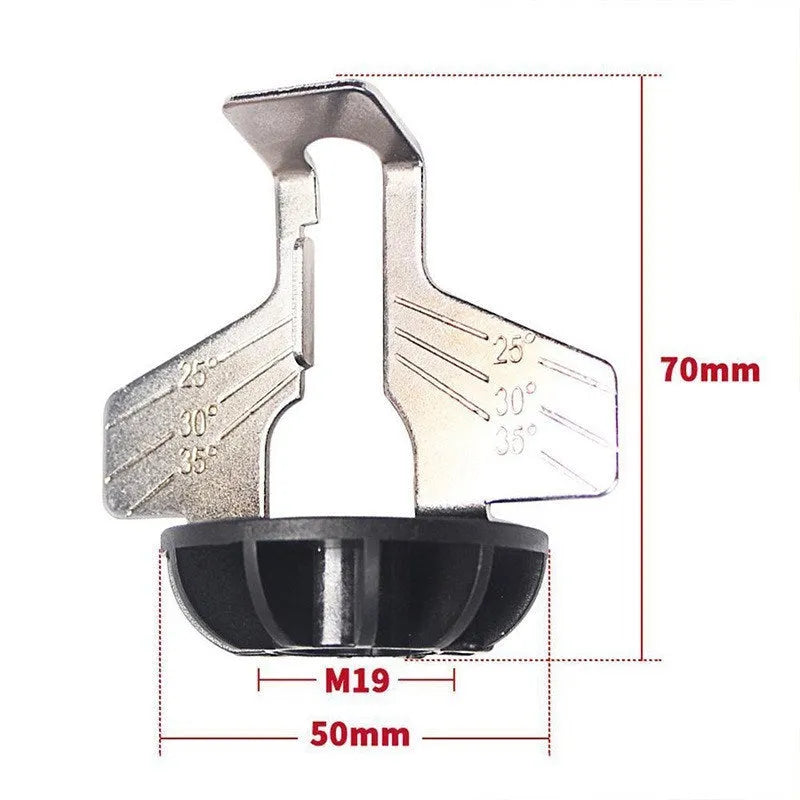 Silver electric chain grinder accessories for band saw blades showing 20mm metal construction