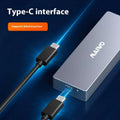 Type-C M.2 NVMe to USB solid state hard drive cartridge enclosure with aluminium alloy body and installation tools