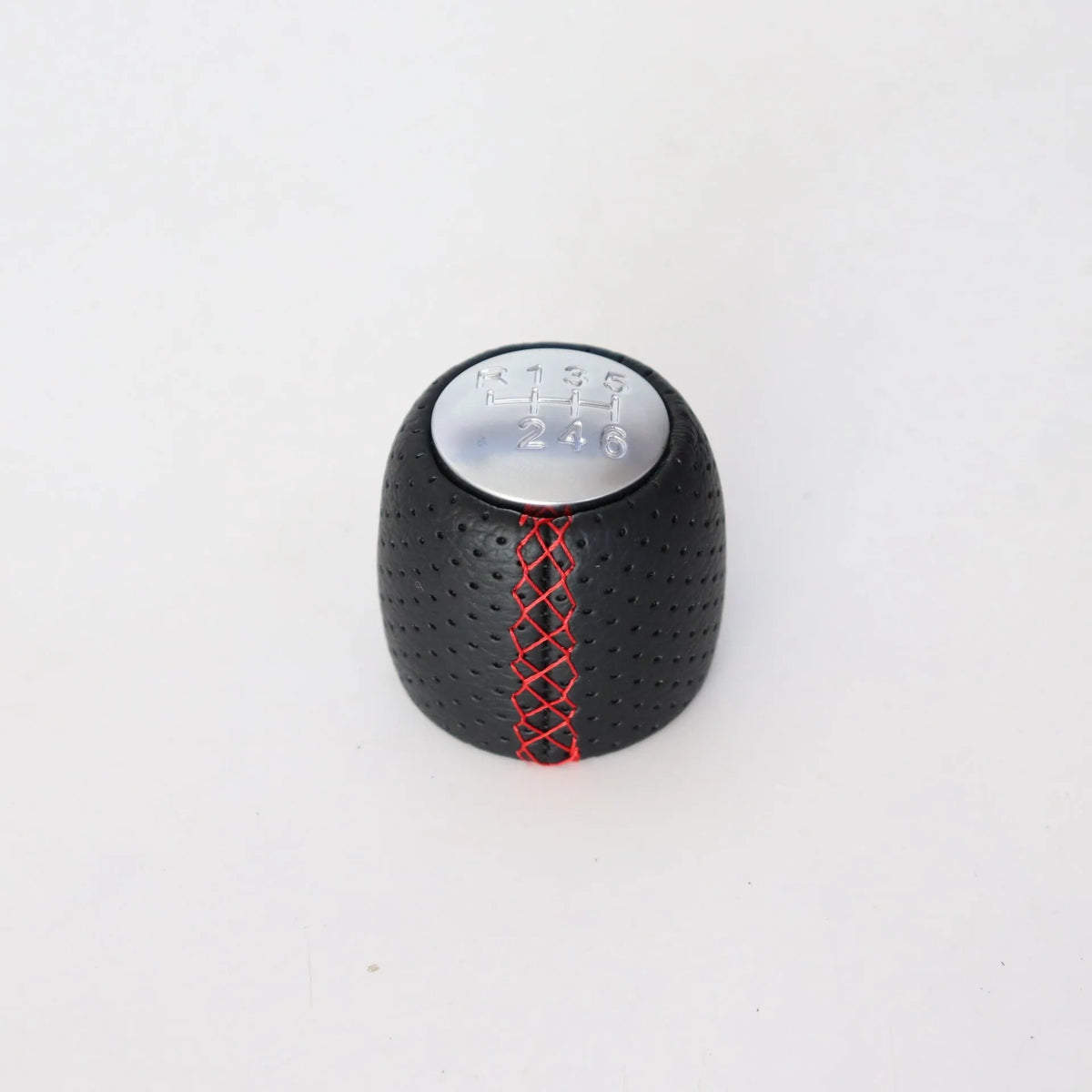 Alpha vehicle leather perforated handball gear in black, red, and white colour options
