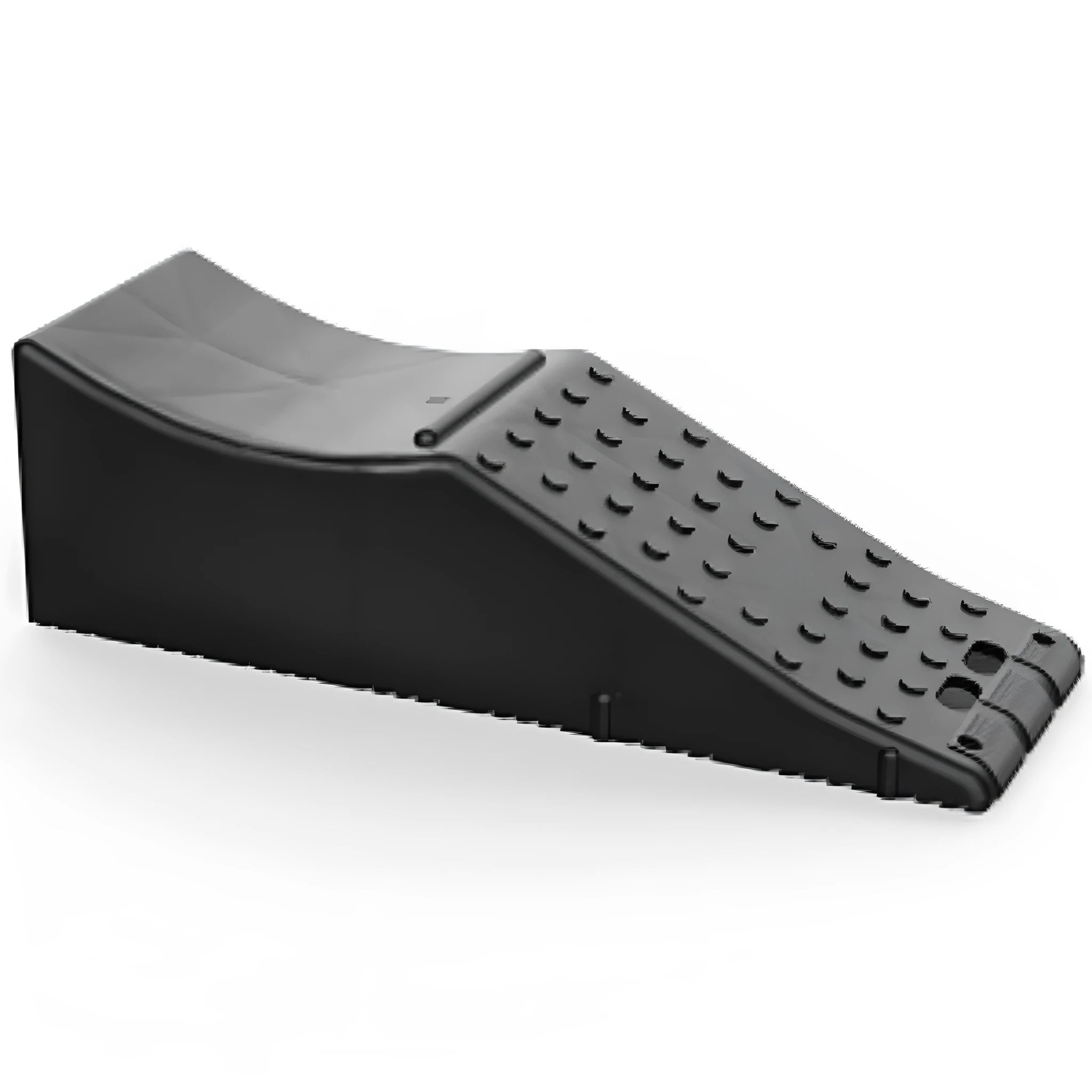 Black PU leather car driver's side floor mat pad for footwell protection