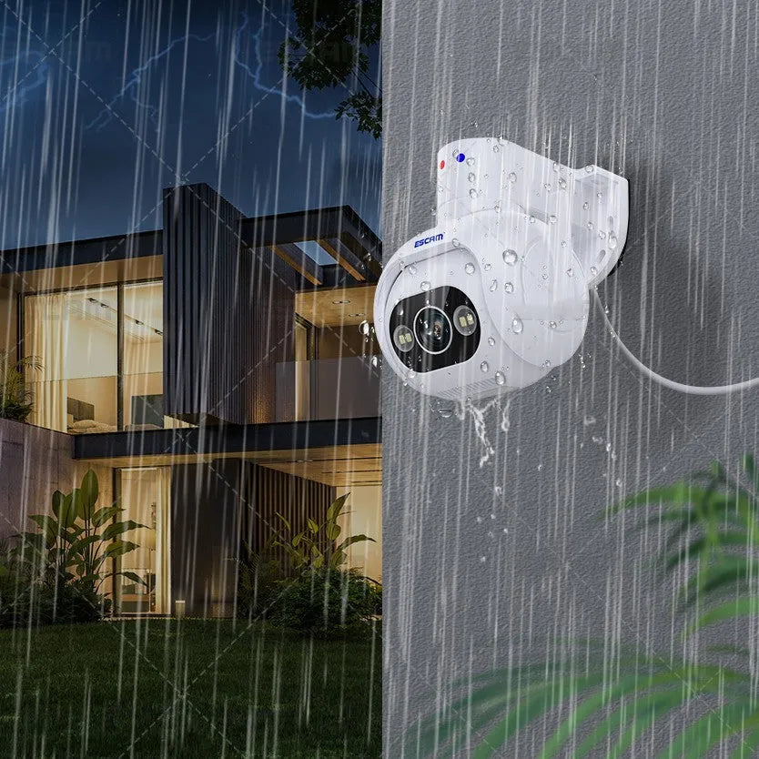 Smart colour night vision security camera with wall mount bracket and power supply