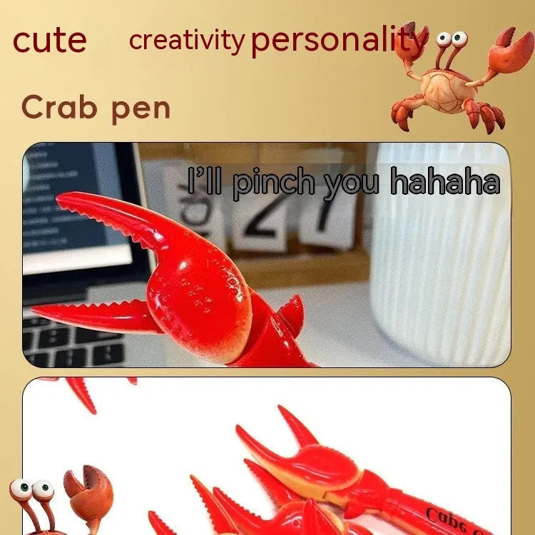 Crab claw mechanical action ballpoint pen with pressing can clip mechanism