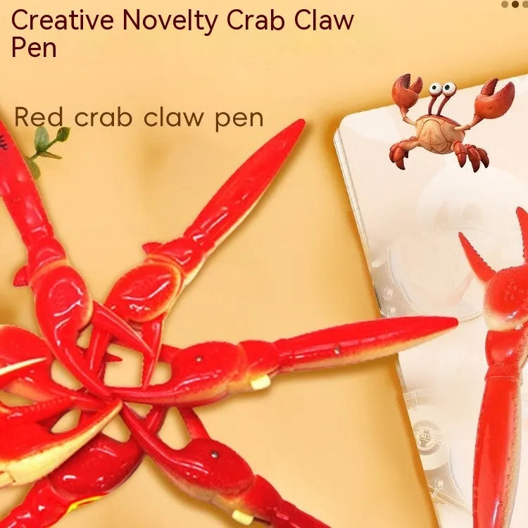 Crab claw mechanical action ballpoint pen with pressing can clip mechanism
