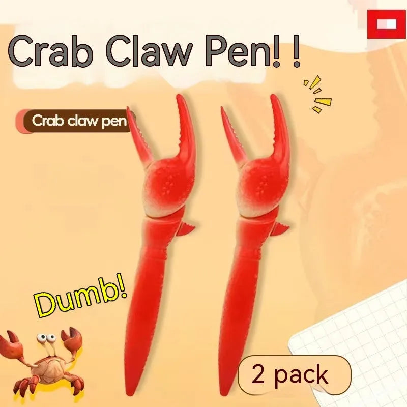Crab claw mechanical action ballpoint pen with pressing can clip mechanism