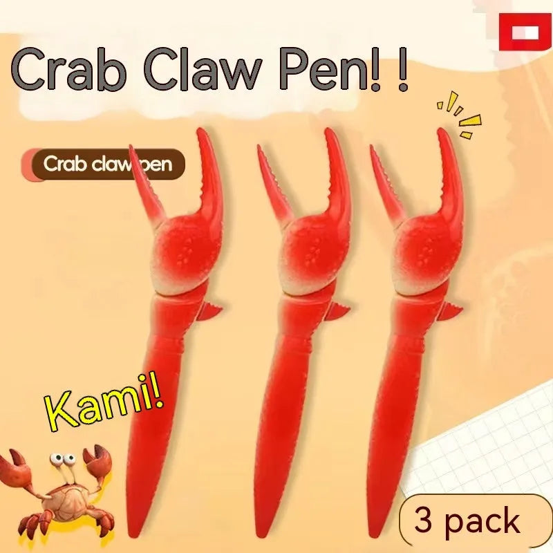 Crab claw mechanical action ballpoint pen with pressing can clip mechanism