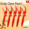 Crab claw mechanical action ballpoint pen with pressing can clip mechanism