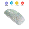 White wireless optical mouse, 2.4G, 11.2 x 5.7 x 2.0cm, adjustable 1600dpi, four keys, ABS body